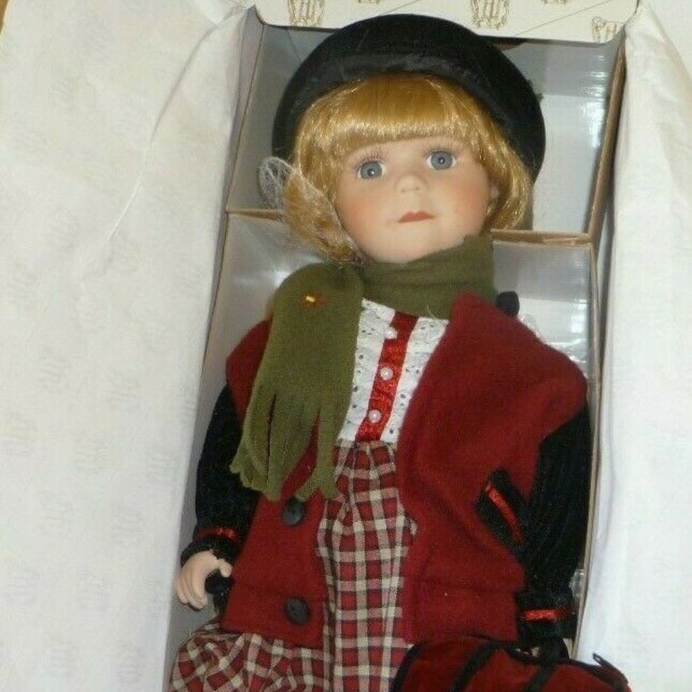 Traveling Alexandria Porcelain Doll,Item 12324